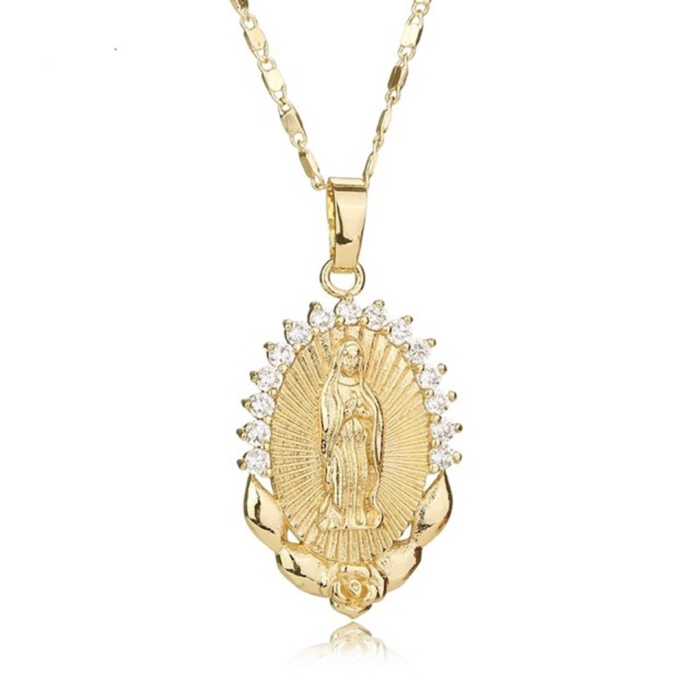 Virgin Mary pendent necklace